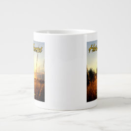 Taza De Café Gigante Jeff Benton Harvest Sunset Fan Mug