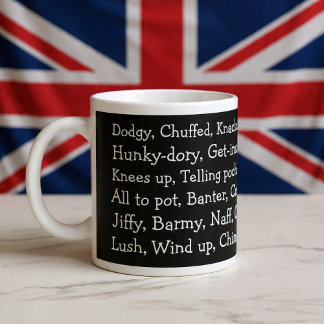 Taza De Café Gigante Jerga británica