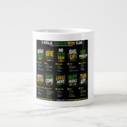 Taza De Café Gigante Jerga del Patois Jamaicano