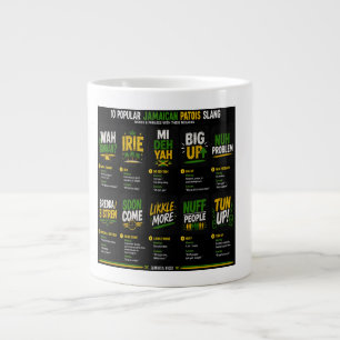 Taza De Café Gigante Jerga del Patois Jamaicano