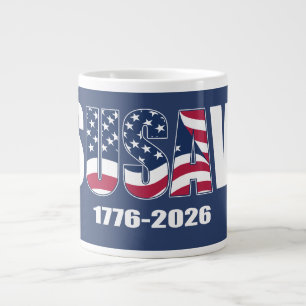 Taza De Café Gigante Jes USA ves 1776-2026