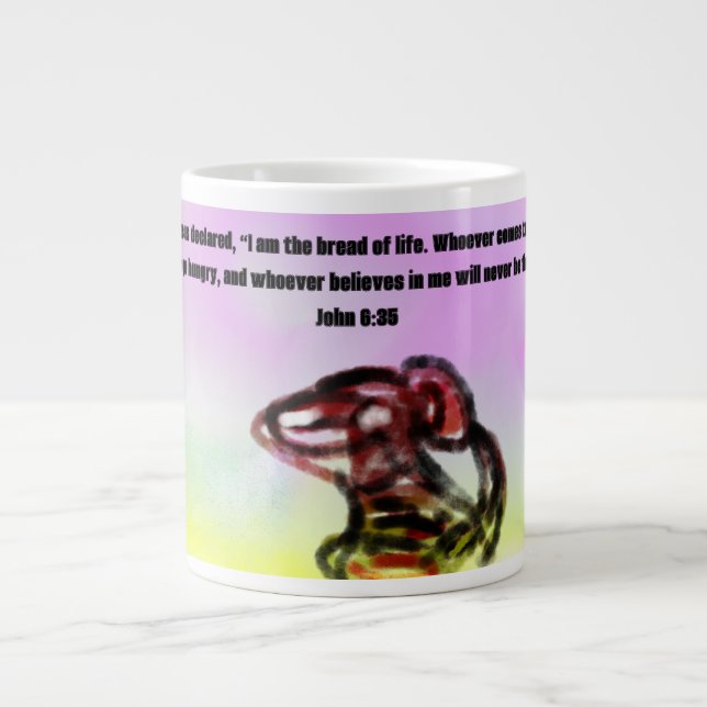 Taza De Café Gigante jesús aquí  (Frente)
