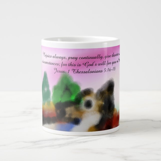 Taza De Café Gigante jesús aquí  (Frente)