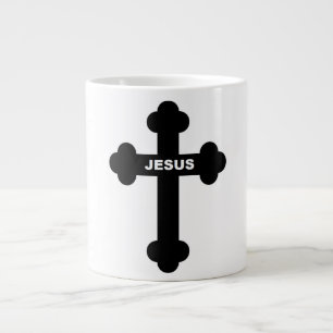 TAZA DE CAFÉ GIGANTE JESUS CROSS