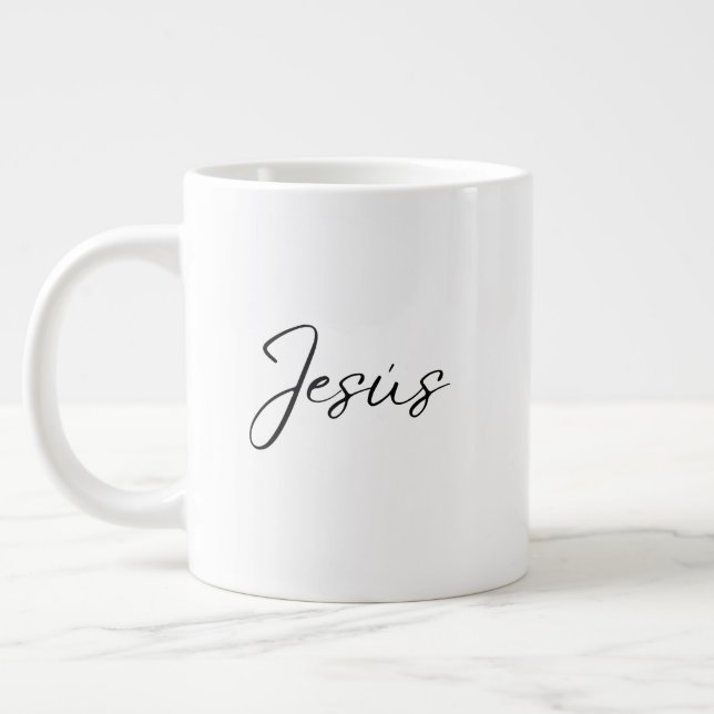 Taza De Café Gigante 'Jesus' Daily Devotion Quiet Mornings Reflection  (Izquierda)
