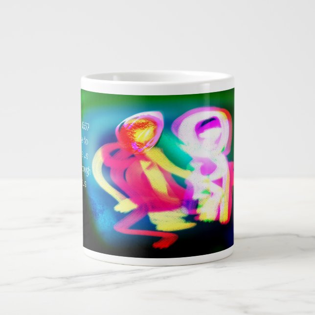 Taza De Café Gigante Jesús gracias (Frente)