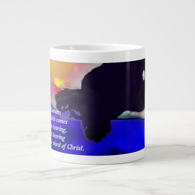 Taza De Café Gigante jesus hear (Frente)