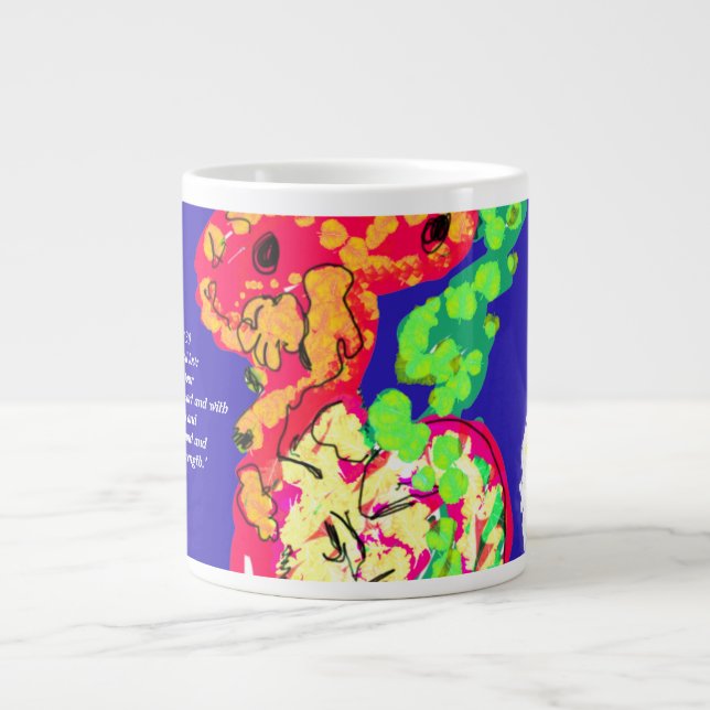 Taza De Café Gigante jesus love (Frente)