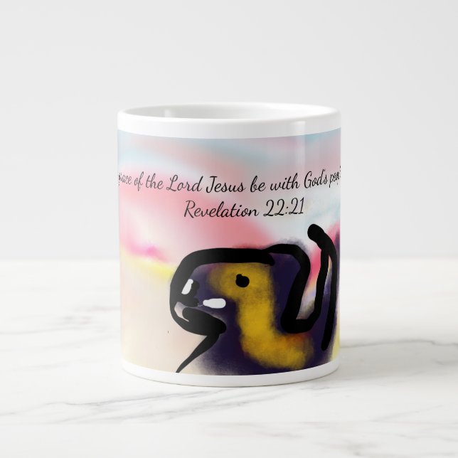 Taza De Café Gigante jesus love  (Frente)