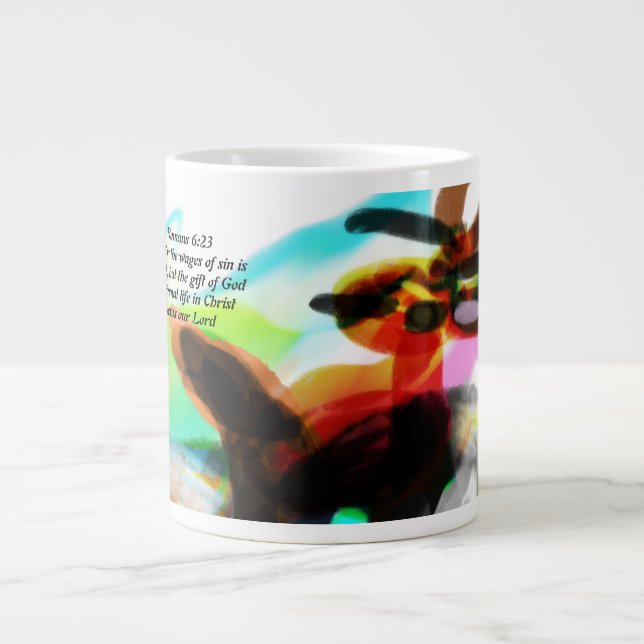 Taza De Café Gigante jesus love joy (Frente)