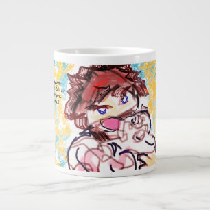 Taza De Café Gigante Jesús nos ama la alegría