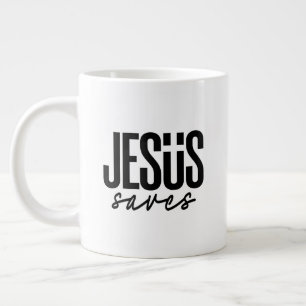 TAZA DE CAFÉ GIGANTE JESÚS SALVA