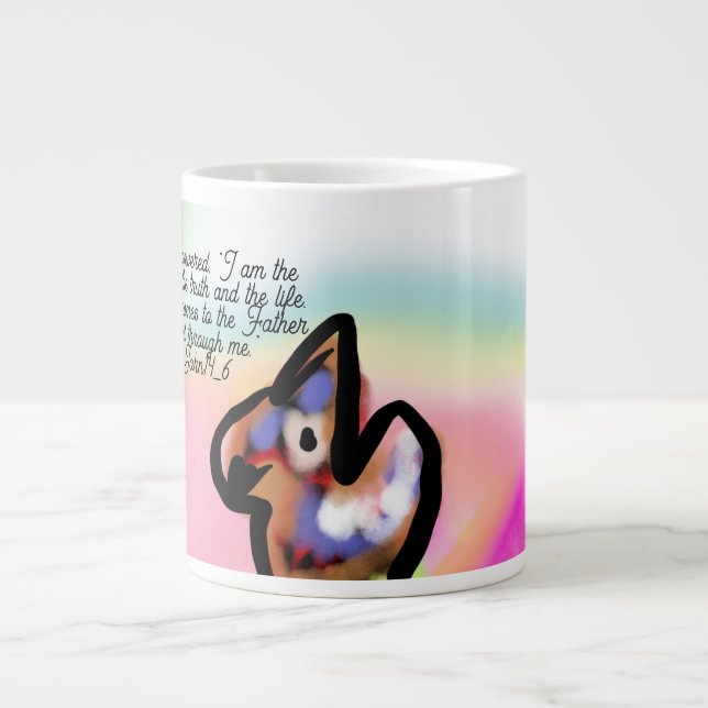 Taza De Café Gigante jesus way (Frente)