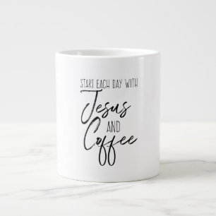 Taza De Café Gigante Jesús y Café Mug