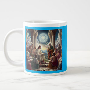 Taza De Café Gigante Jesús y los discípulos: Mateo 19:26