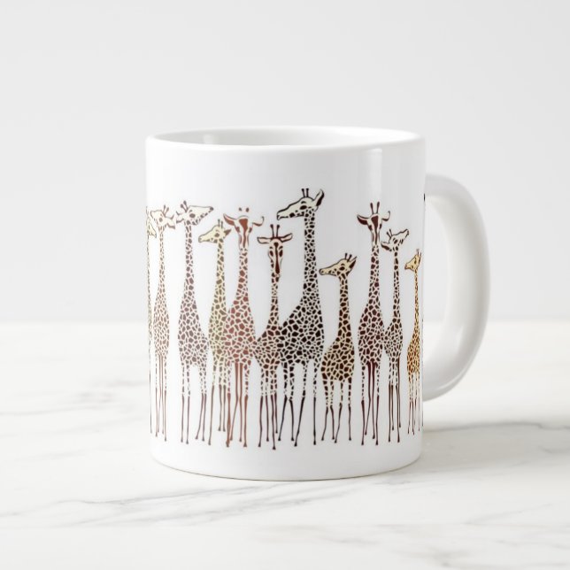 Taza De Café Gigante Jirafas caprichosas (Derecha)