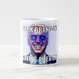 Taza De Café Gigante Joe Biden como un Brandon oscuro gigante para el c