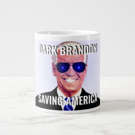 Taza De Café Gigante Joe Biden como un Brandon oscuro gigante para el c