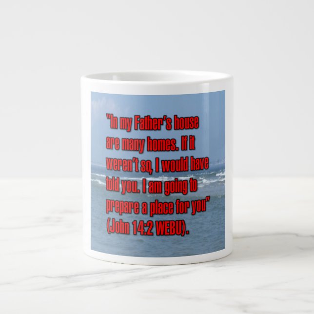 Taza De Café Gigante John 14:2 WEBU Mug (Frente)