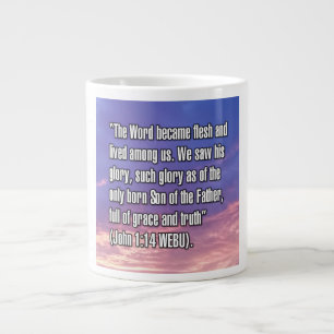 Taza De Café Gigante John 1:14 WEBU Mug