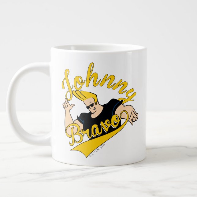 Taza De Café Gigante Johnny Bravo Athletic Graphic (Izquierda)