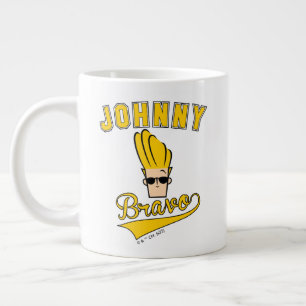 Taza De Café Gigante Johnny Bravo Collegiate Graphic
