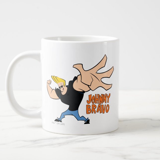 Taza De Café Gigante Johnny Bravo Iconic Pose (Izquierda)