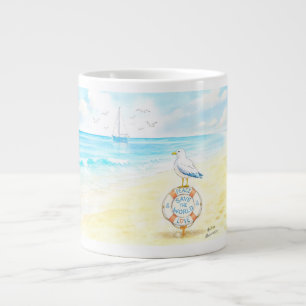 Taza De Café Gigante Jon Seagull - Paz y Amor Salvan el Mundo