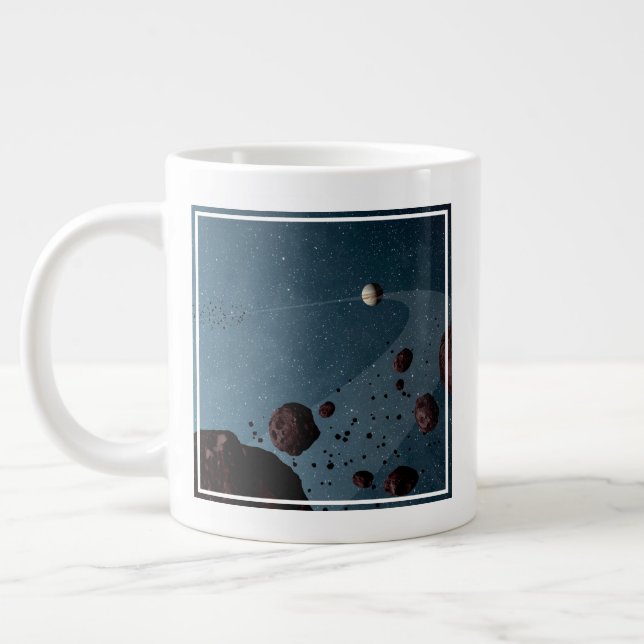 Taza De Café Gigante Jovian Trojans Asteroides. (Izquierda)