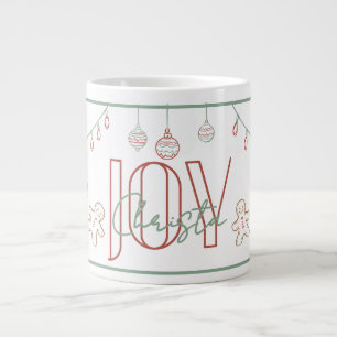 Taza De Café Gigante Joy Hand Drake Navidades Nombre Mug