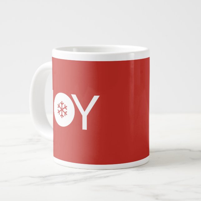 Taza De Café Gigante Joy Navidades Giant Red Coffee Mug (Izquierda)
