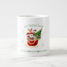 Joy Travels Light – Bilingual Holiday Sleigh 