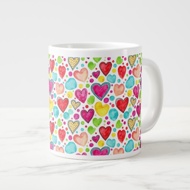 Taza De Café Gigante Joyful Love Mug Gift for Any Occasion (Derecha)