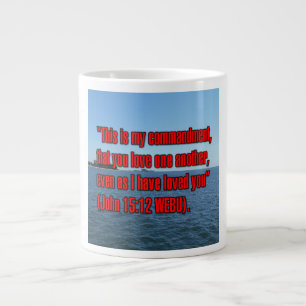 Taza De Café Gigante Juan 15:12 WEBU Mug