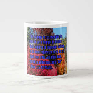 Taza De Café Gigante Juan 1:12-13 WEBU Mug