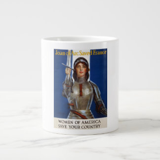 Taza De Café Gigante Juana de Arco: La Doncella de Orleans, Heroína Cab