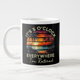 Taza De Café Gigante Jubilación Divertida Son las 5 en Todas Partes