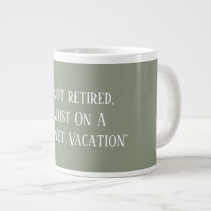 Taza De Café Gigante Jubilación Divertida y Graciosa Verde Salvia Moder