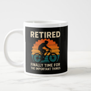 Taza De Café Gigante Jubilado Por Fin Es Hora De Las Cosas Importantes