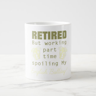 Taza De Café Gigante Jubilados trabajando arruinando al propietario de