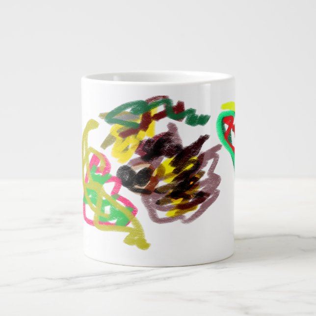 Taza De Café Gigante Juego de hedgehog otoño (Frente)