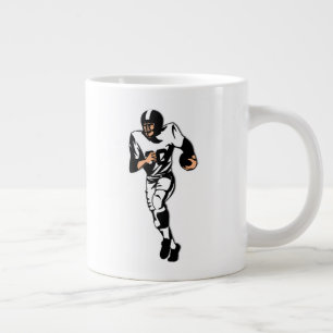 Taza De Café Gigante Jugador de fútbol americano / diseño deportivo