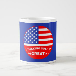 Taza De Café Gigante Jugador de Golf Americano Divertido