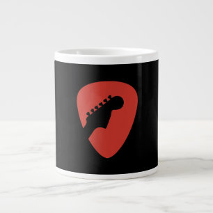 Taza De Café Gigante Jugador de guitarra y amoroso cumpleaños de músico