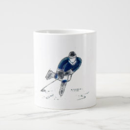 Taza De Café Gigante Jugador de hockey jumbo mugre