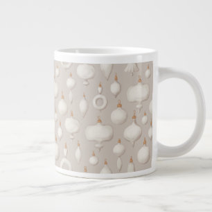 Taza De Café Gigante Juguetes vintage de vidrio de árbol de Navidad con
