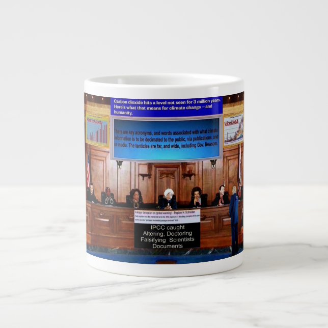 Taza De Café Gigante juicio de Gavin Newsom (Frente)
