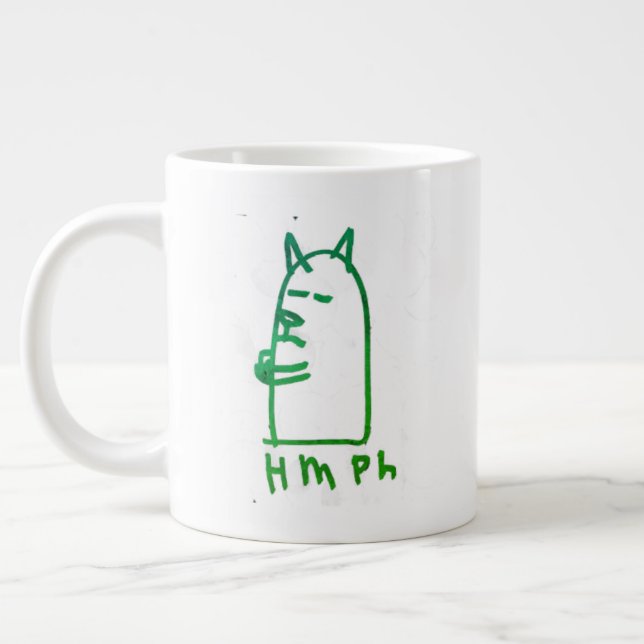 Taza De Café Gigante Jumbo barba verde (Izquierda)