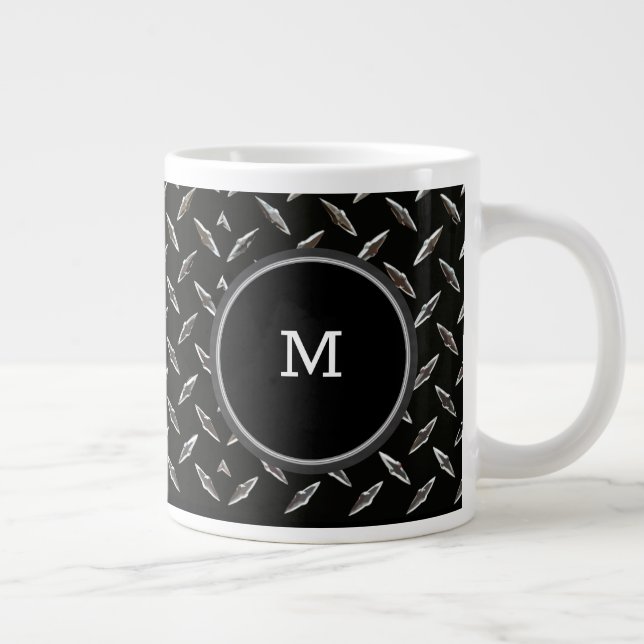 Taza De Café Gigante Jumbo Chicos Guay Monograma estilo Café Mugs (Derecha)