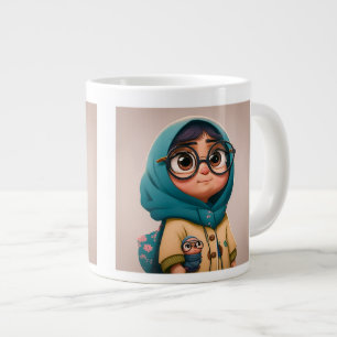 Taza De Café Gigante Jumbo Mug, Chica hijab